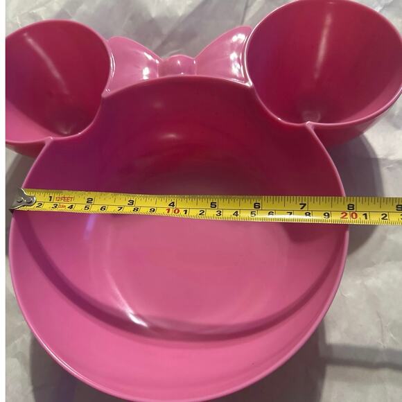 Zak! Disney Minnie Mouse shaped Pink chip and dip bowl. zak Designs. NWT - Picture 4 of 6
